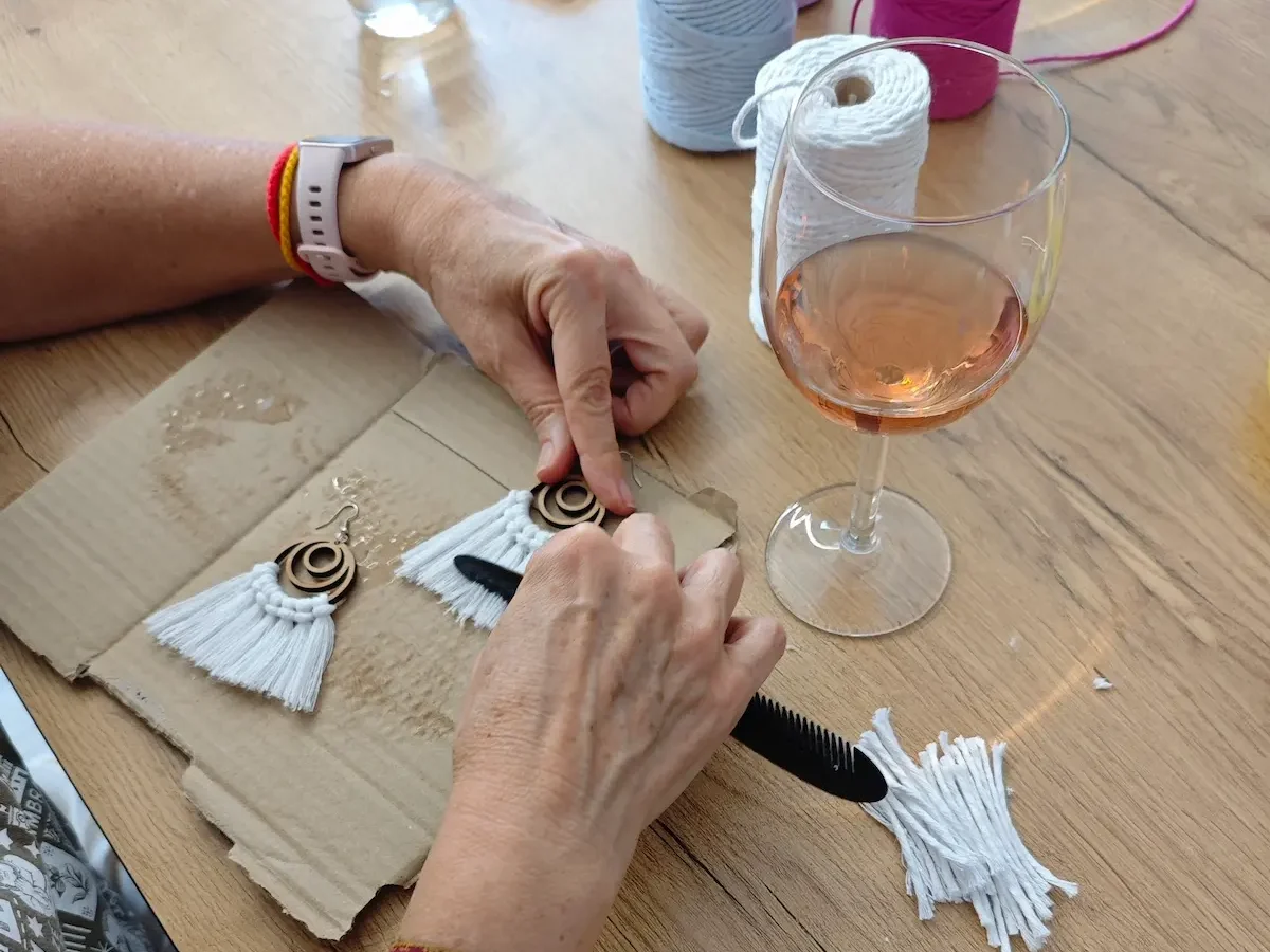 experiencias creativas pendientes de macrame